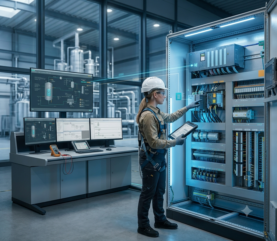 Industrial automation commissioning